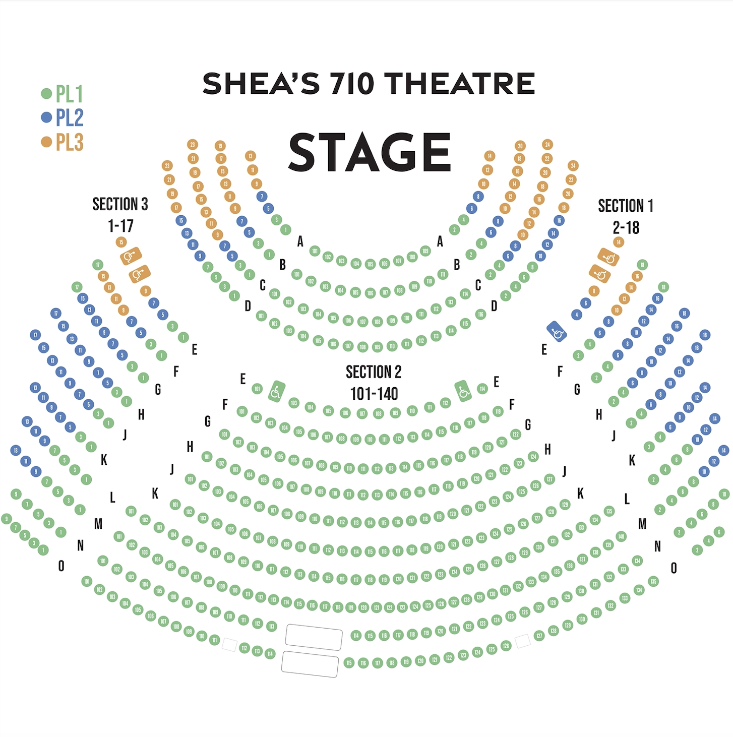 This map is provided only as reference and does not indicate seating